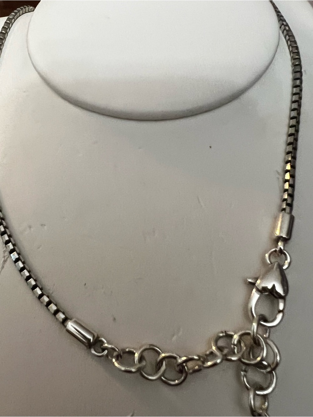 Geometric Silver Tone Statement Necklace Brighton - Picture 3 of 12